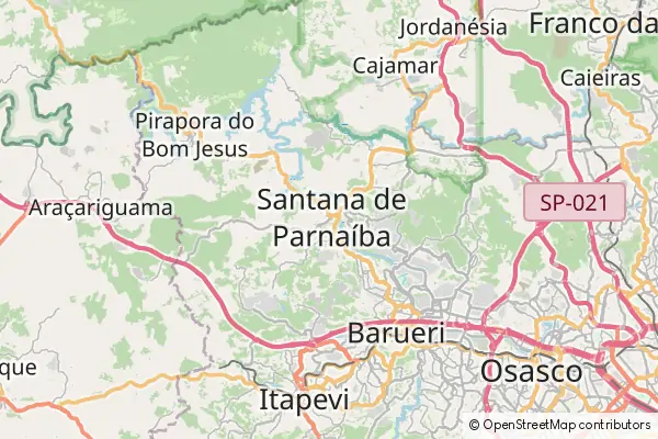 Mapa Santana de Parnaíba