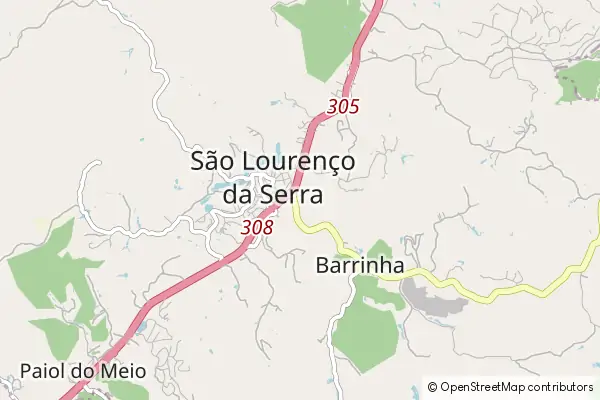 Mapa São Lourenço da Serra