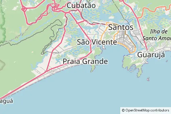 Mapa Praia Grande