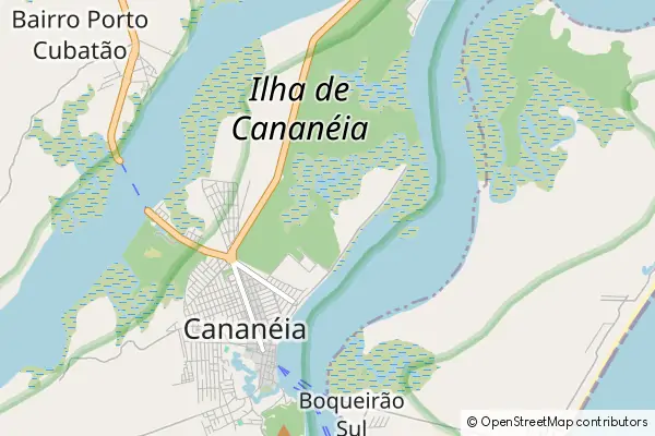 Mapa Cananéia