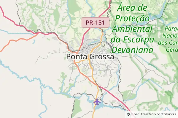 Mapa Ponta Grossa