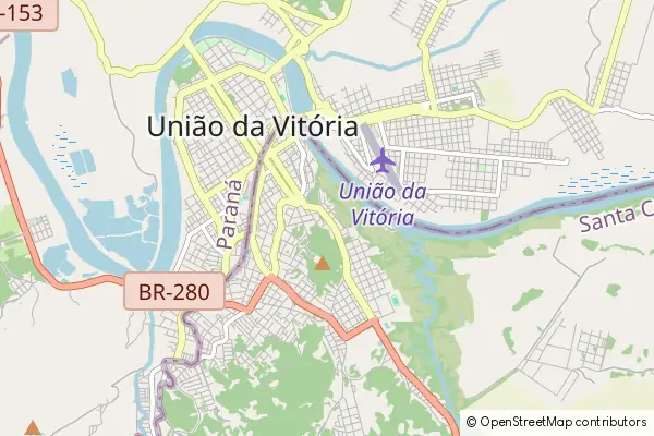 Mapa Porto União