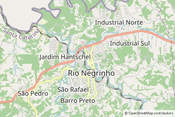 Mapa Rio Negrinho