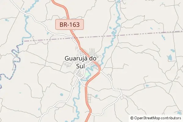 Mapa Guarujá do Sul