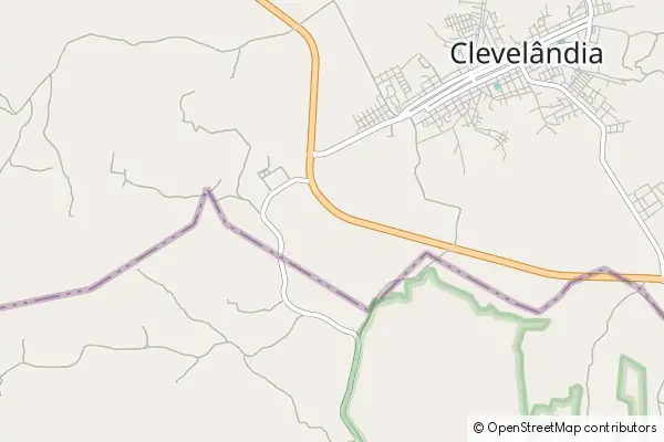 Mapa Clevelândia