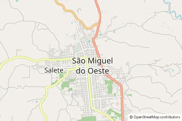 Mapa Sao Miguel Do Oeste