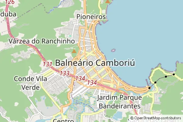 Mapa Balneário Camboriú