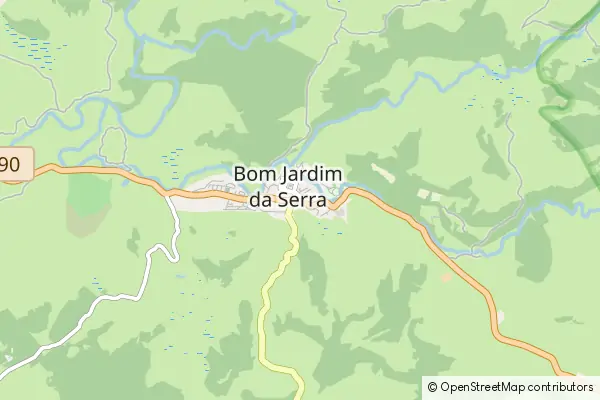 Mapa Bom Jardim da Serra