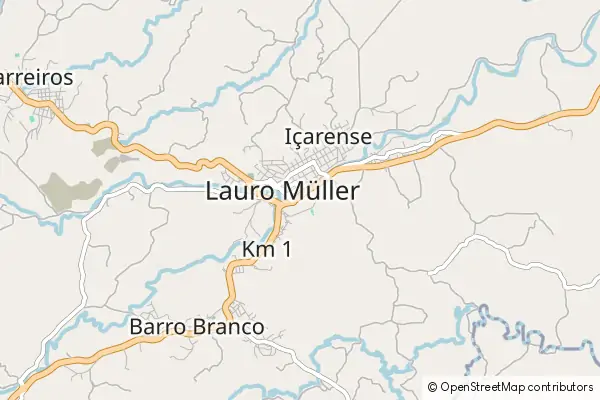 Mapa Lauro Muller