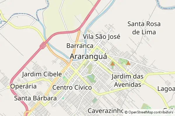 Mapa Araranguá