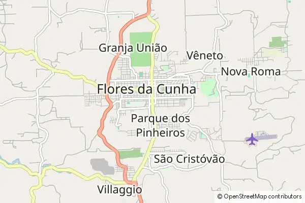 Mapa Flores da Cunha