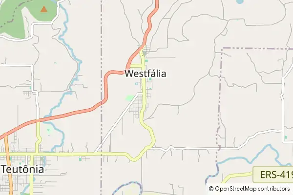 Mapa Westfalia