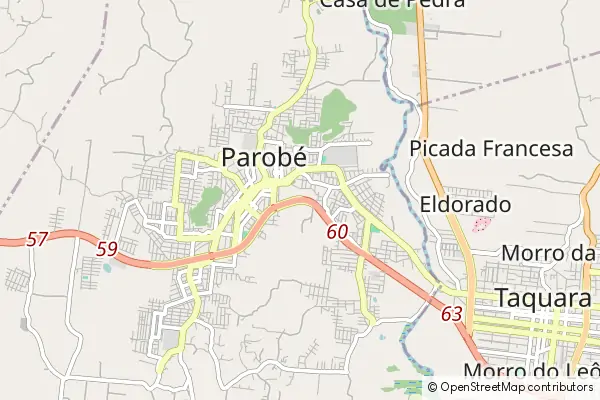 Mapa Parobé