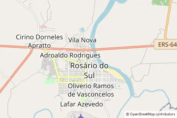 Mapa Rosário do Sul