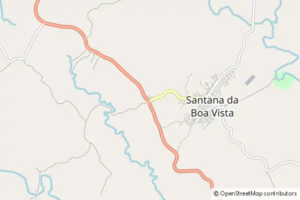 Mapa Santana da Boa Vista