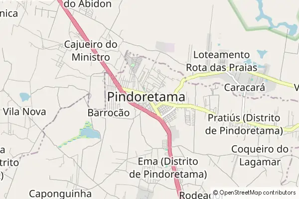 Mapa Pindoretama