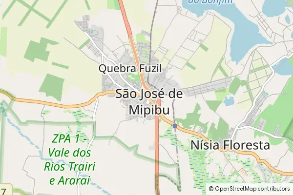 Mapa São José de Mipibu