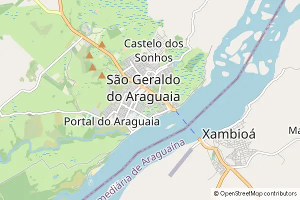 Mapa São Geraldo do Araguaia