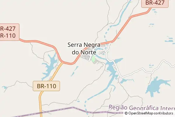 Mapa Serra Negra do Norte