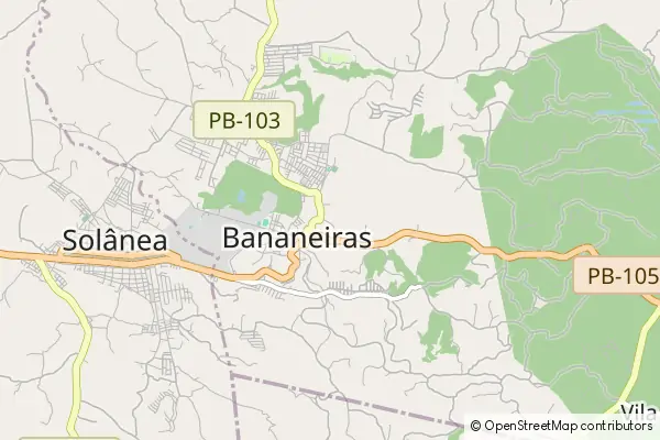 Mapa Bananeiras