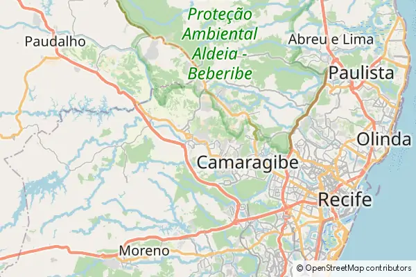 Mapa São Lourenço da Mata