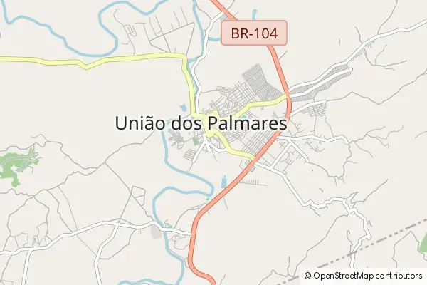 Mapa União dos Palmares