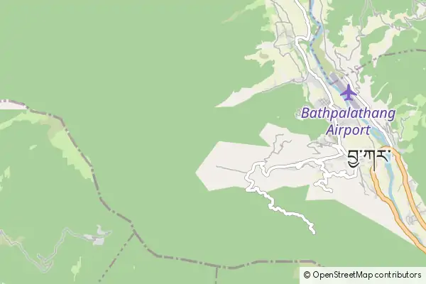 Mapa Bumthang