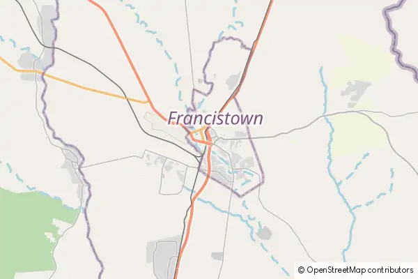 Mapa Francistown