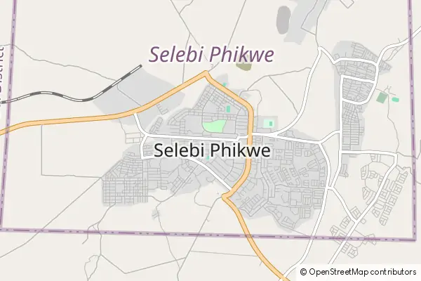 Mapa Selebi-Pikwe