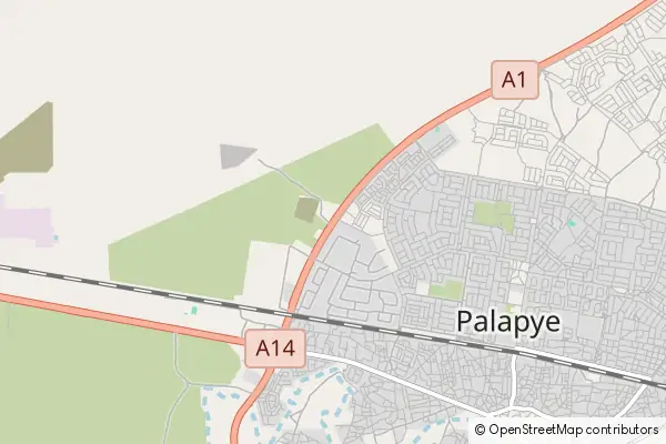 Mapa Palapye