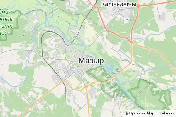 Mapa Mozyrz