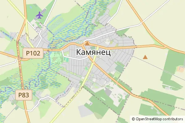 Mapa Kamieniec