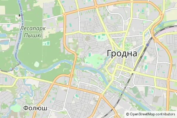 Mapa Grodno