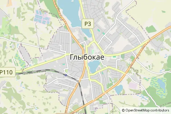 Mapa Głębokie