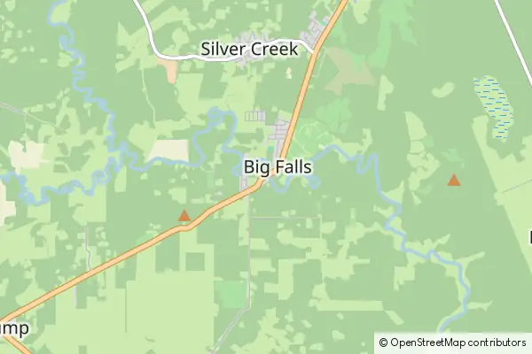 Mapa Big Falls