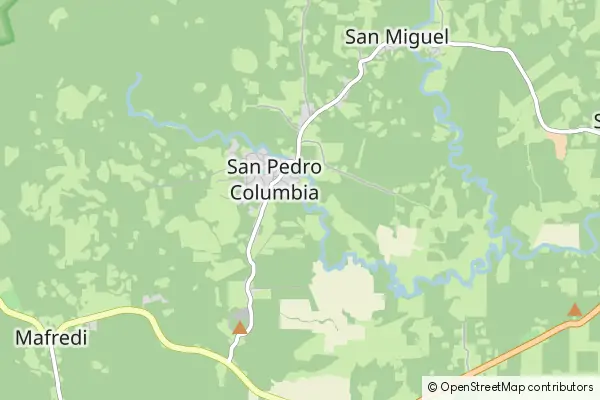 Mapa San Pedro Columbia