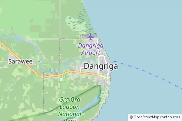 Mapa Dangriga