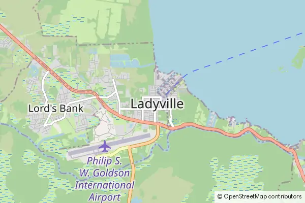 Mapa Ladyville