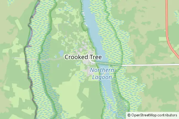 Mapa Crooked Tree