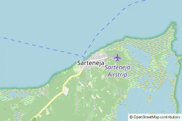 Mapa Sarteneja