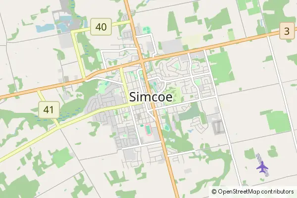 Mapa Simcoe