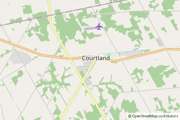 Mapa Courtland