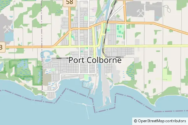 Mapa Port Colborne