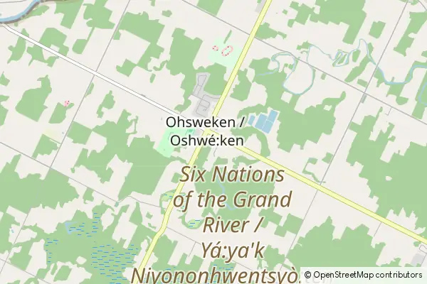 Mapa Ohsweken