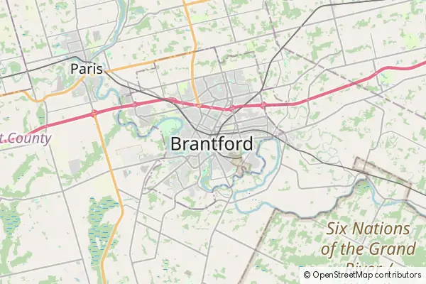 Mapa Brantford