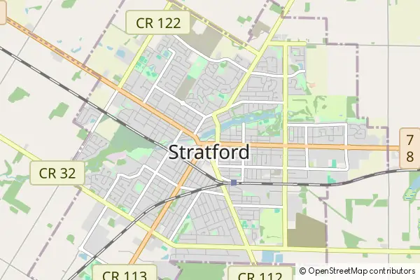 Mapa Stratford