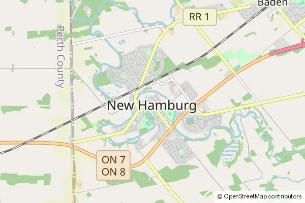 Mapa New Hamburg