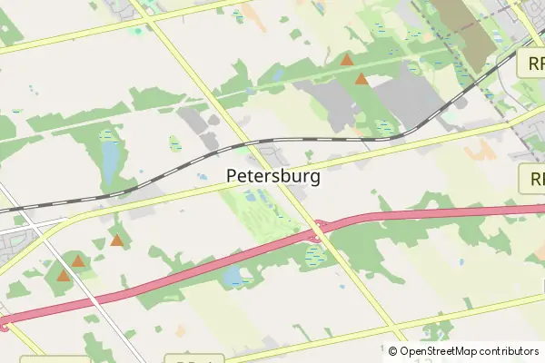 Mapa Petersburg