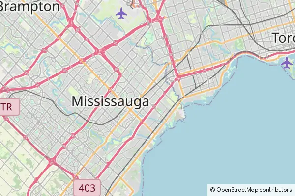 Mapa Mississauga