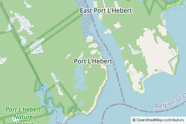 Mapa Port L'Hebert